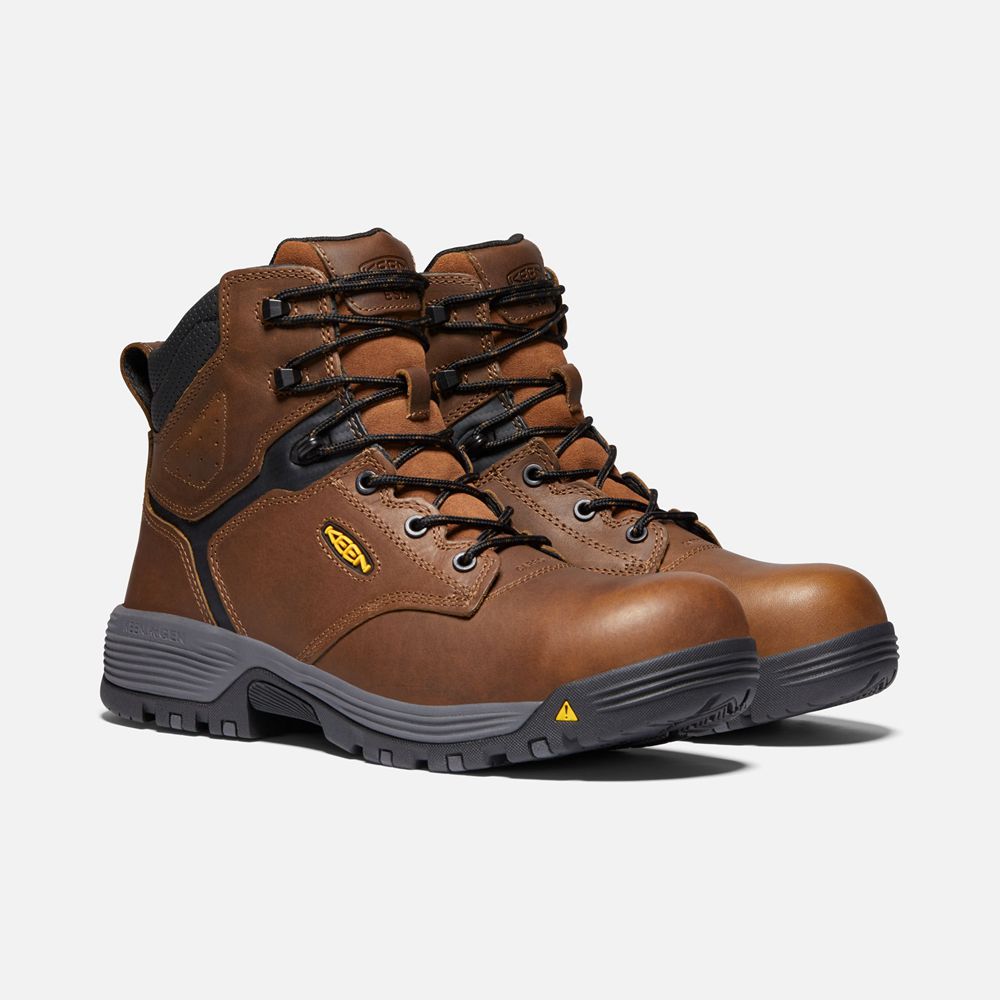 Botte de Travail Keen Homme Marron | Chicago 6\" Esd (Carbon-Fiber Toe) | JMCKT-6517